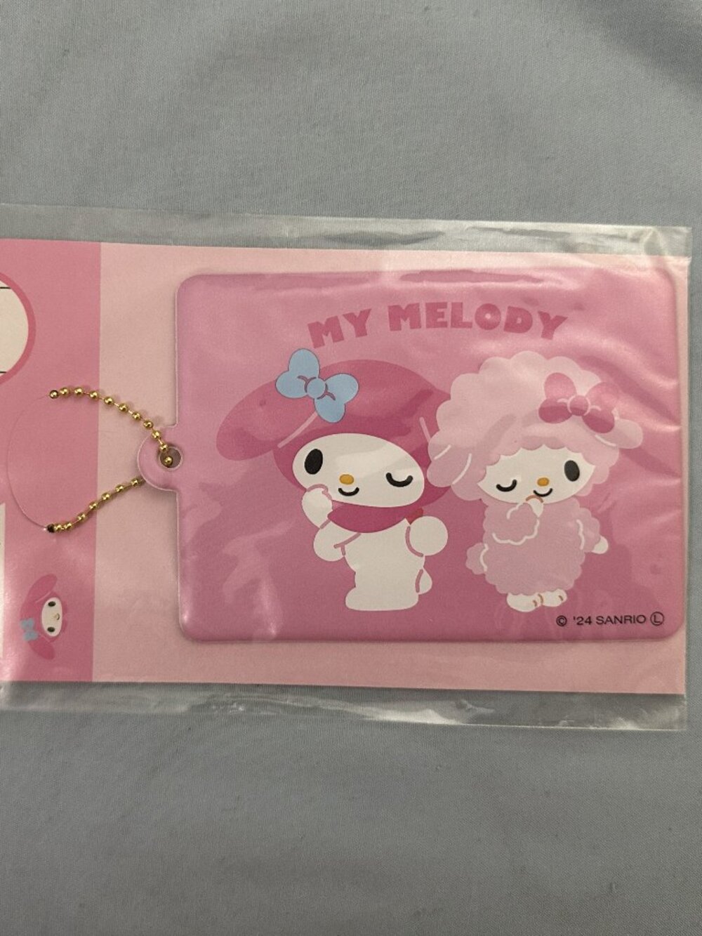Sanrio My Melody and Sweet Piano  Key Cover Holder Keychain